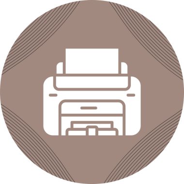 Lazer Yazıcı vektör simgesi basit illüstrasyon