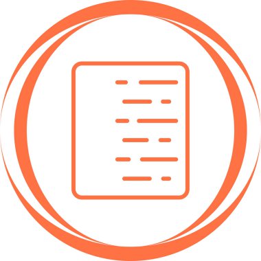 belge dosya simgesi vektör illüstrasyonu