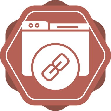 Bağlantı simgesinin vektör illüstrasyonu