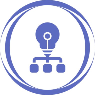 Bir fikrim var. Web simgesi basit illüstrasyon 