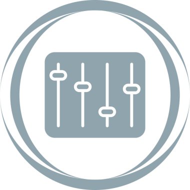 Equalizer ağ simgesinin vektör illüstrasyonu