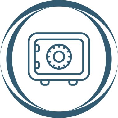 Güvenli vektör web simgesi illüstrasyonu