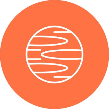 Gezegen simge vektör çizim 