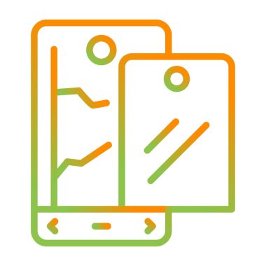 akıllı telefon web simgesi vektör çizimi 