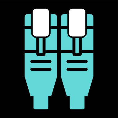 Ethernet web simgesinin vektör illüstrasyonu