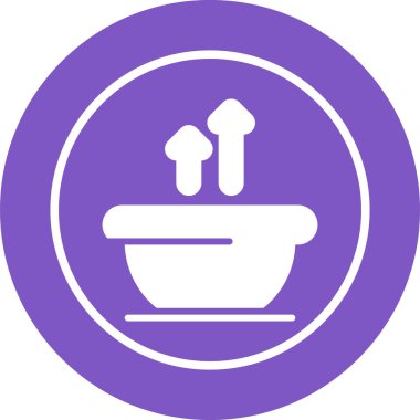 Çorba. Web simgesi basit tasarım