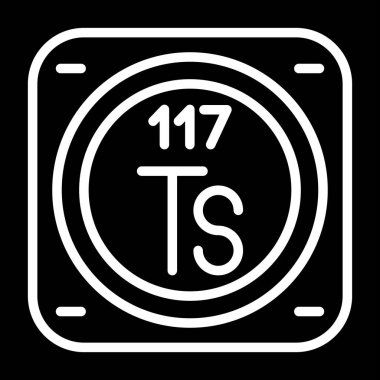 Kimyasal Element Web simgesi vektör çizimi