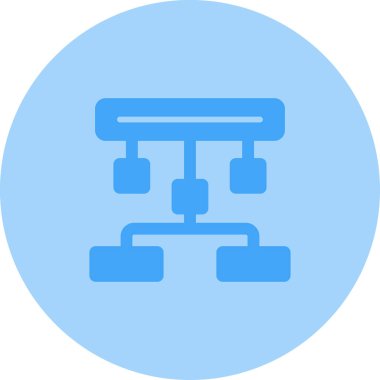 hiyerarşi. Web simgesi basit illüstrasyon 