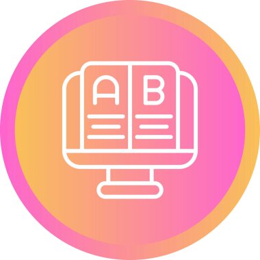 Test simgesinin vektör illüstrasyonu