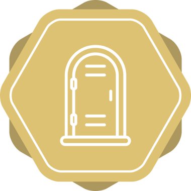 Acil tuvalet. Web simgesi basit illüstrasyon