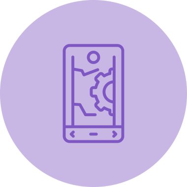 akıllı telefon web simgesi vektör çizimi 