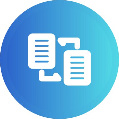 Belge Dağıtım web simgesi vektör illüstrasyonu