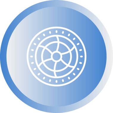 Soğutma hayran simgesi, vektör illüstrasyonu