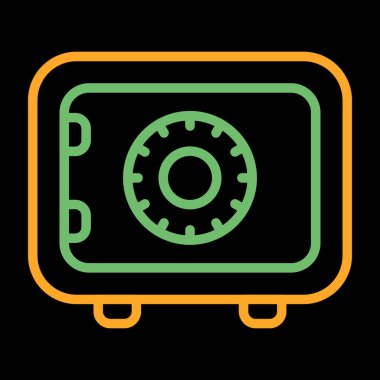 Güvenli vektör web simgesi illüstrasyonu