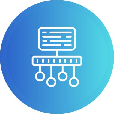 Zaman Çizgisi Web simgesi vektör çizimi