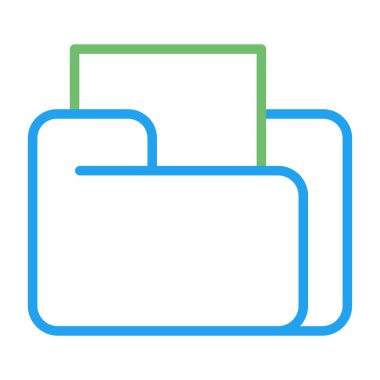 dosya dizini simgesi, vektör illüstrasyonu basit tasarım