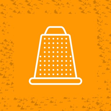 grater simgesi, web basit illüstrasyon