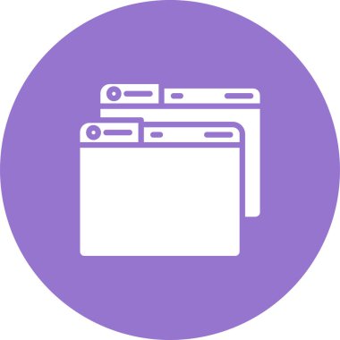 Windows web simgesi vektör çizimi 