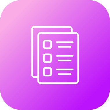 Belge simgesinin vektör illüstrasyonu 