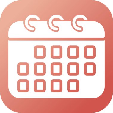 Takvim. Web simgesi basit illüstrasyon 