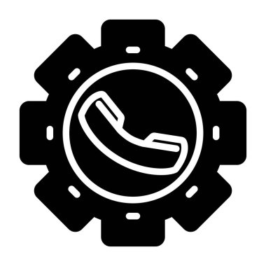 dişli web simge vektör çizim 