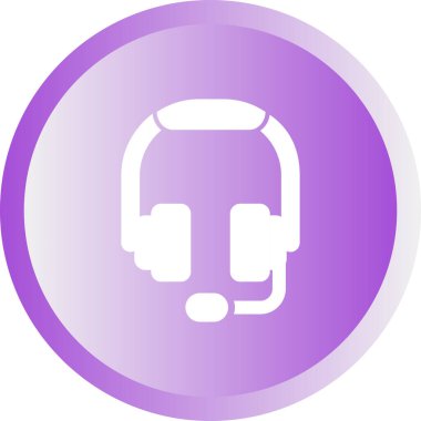 Stüdyo Kulaklıkları web simgesi, vektör illüstrasyonu