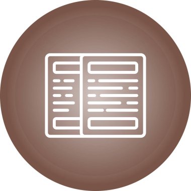 Kitap simgesinin vektör illüstrasyonu