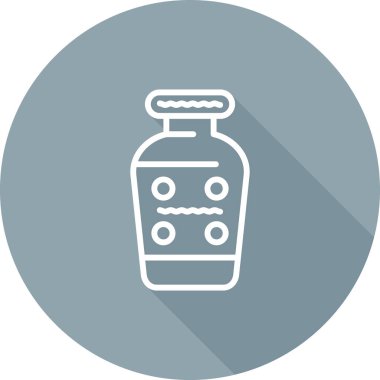 vazo simgesi, vektör illüstrasyonu basit tasarım