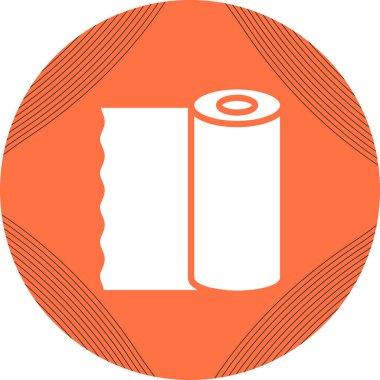 Plastik kaplama simgesi, vektör illüstrasyonu 