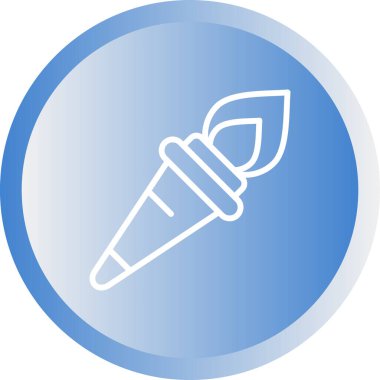 Meşale Web simgesi vektör illüstrasyonu     