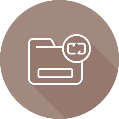 Belge yedeği. Web simgesi basit illüstrasyon 