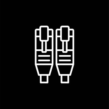 Ethernet web simgesinin vektör illüstrasyonu