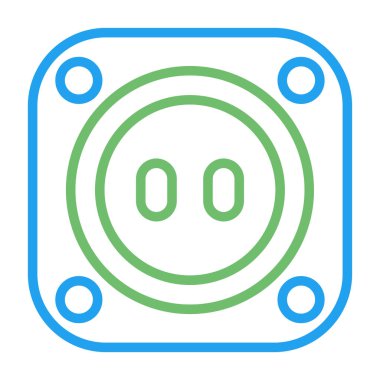 soket ağ simgesi vektör illüstrasyonu