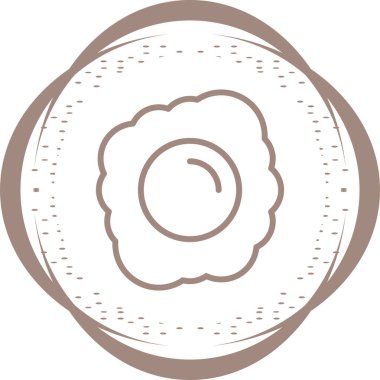 Yumurta simgesi tasarımının vektör çizimi