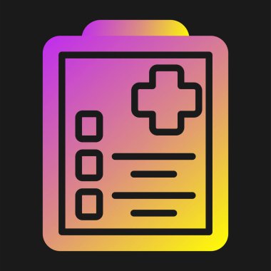 belge simgesi, vektör illüstrasyonu basit tasarım