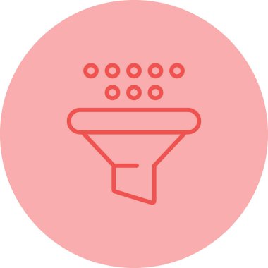 Filtre ağ simgesi, basit vektör illüstrasyonu