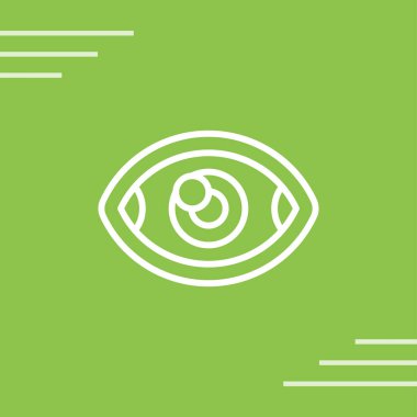 vizyon web simgesi basit illüstrasyon