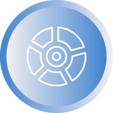 Pie Chart Simgesi modaya uygun düz stil. Web sitenizin tasarımı için grafik sembolü, logo, uygulama, UI. Vektör illüstrasyonu