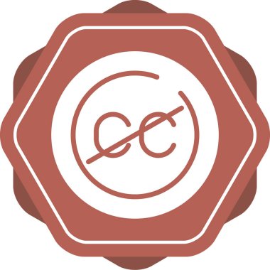 Uygulamalar ve web siteleri için kapatılan altyazı veya altyazı düz vektör simgesi