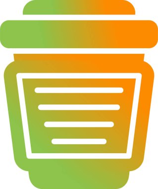 kahve fincanı simgesi web basit illüstrasyon