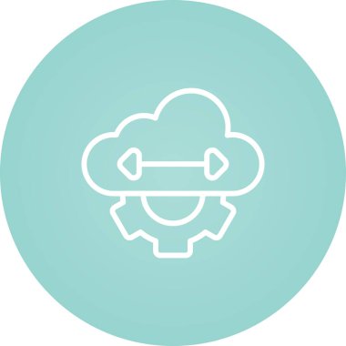  Elastisite Web simgesi vektör illüstrasyonu 