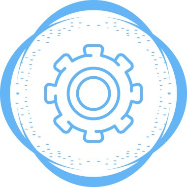 dişli web simge vektör çizim 