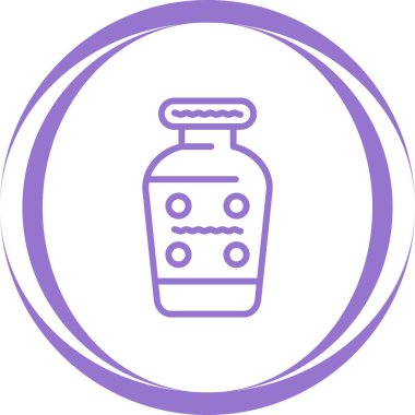 vazo simgesi, vektör illüstrasyonu basit tasarım