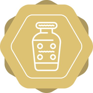 vazo simgesi, vektör illüstrasyonu basit tasarım