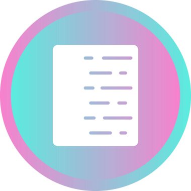 belge dosya simgesi vektör illüstrasyonu