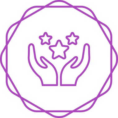 Glory web simgesinin vektör illüstrasyonu