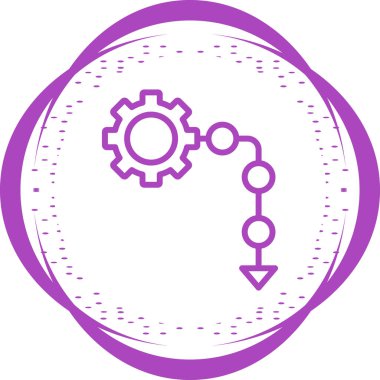 Prosedür web simgesi, vektör illüstrasyonu 