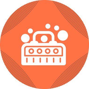 Kabarcık Makinesi simgesi, vektör illüstrasyonu  