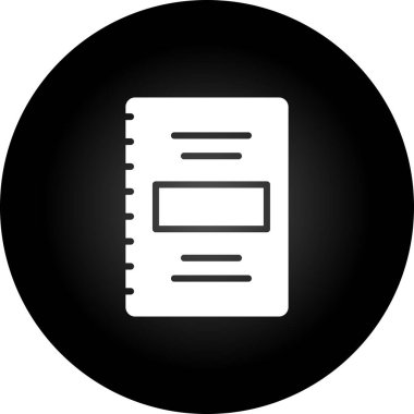 Not defteri web simge vektör çizim 
