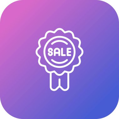 Rozet web simgesi, basit vektör illüstrasyonu